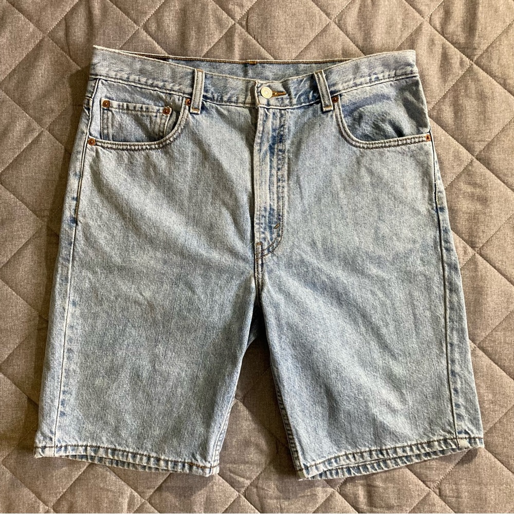 Levi’s 505 Denim Shorts Men’s 36 Baggy Fit 10” Inseam Skater Dad Jorts